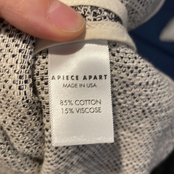 Rare Apiece Apart Tweed Double Layer Crop Tank Top - Picture 8 of 9